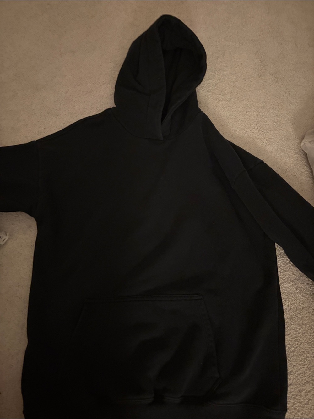Dynamite Black Oversized Hooded Sweatshirt